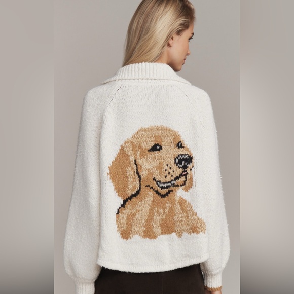 Anthropologie Sweaters - Anthropologie Jessie dog icon cardigan